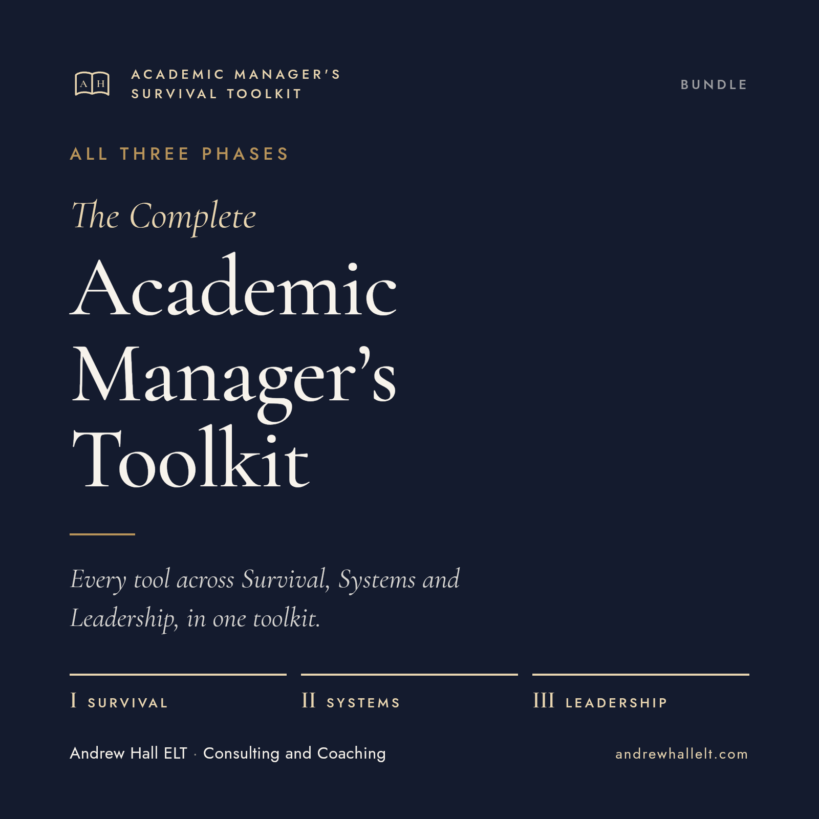 The Complete Academic Manager's Toolkit cover