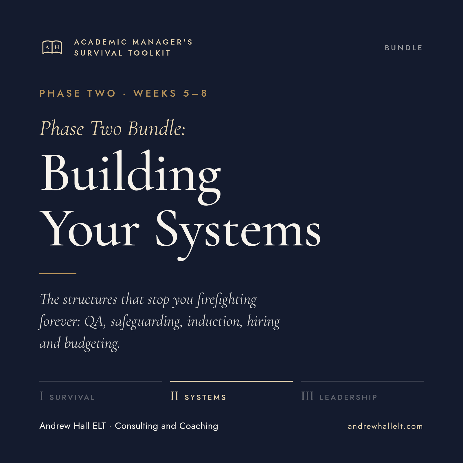 Phase Two Bundle: Building Your Systems cover